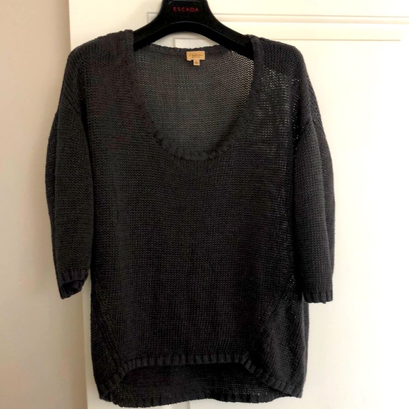 Talula Babaton silk and linen open weave top - Picture 1 of 5